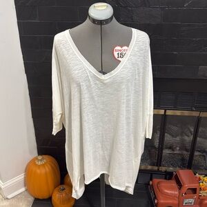 We the free white cotton tunic